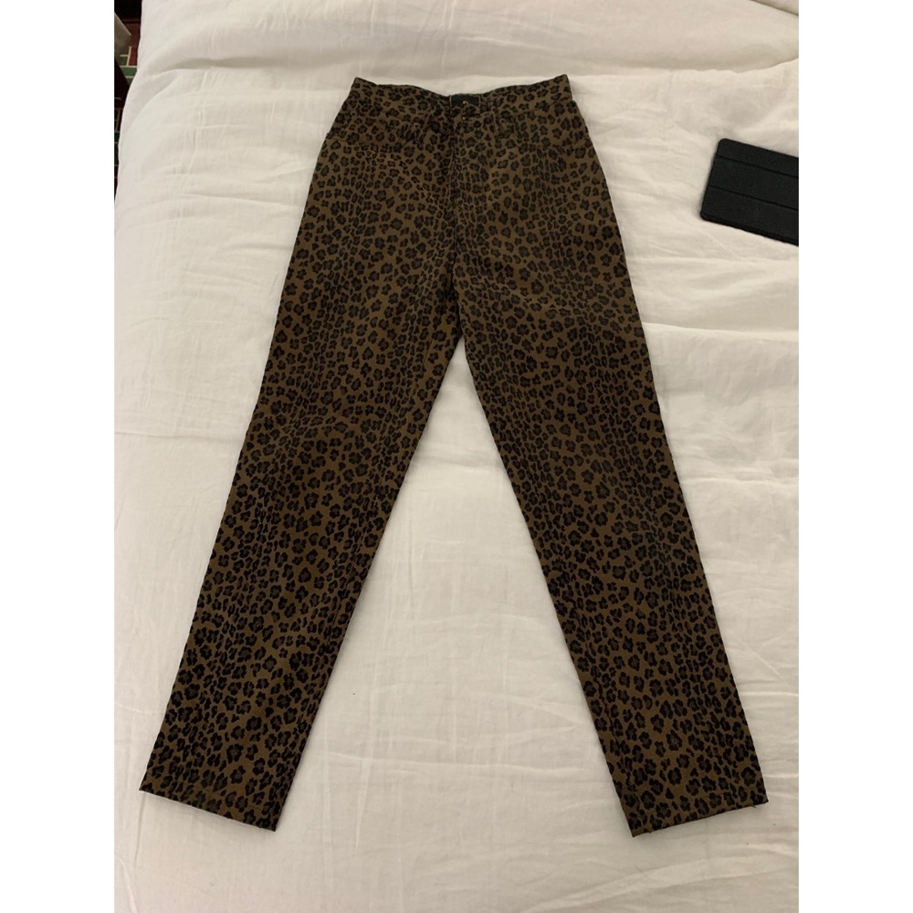 FENDI Vintage Leopard Zucca FF Jeans 26 - Picture 6 of 12